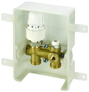 Регулирующий короб RTL-I Standart, без расходомера, со скрытым термоэлементом, белый