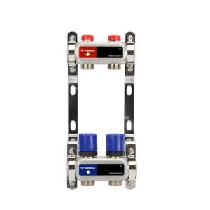 Распределительный коллектор (группа) для отопления Varmega VM15502 ВР 1", на 2 контура 3/4" EK, нержавеющая сталь